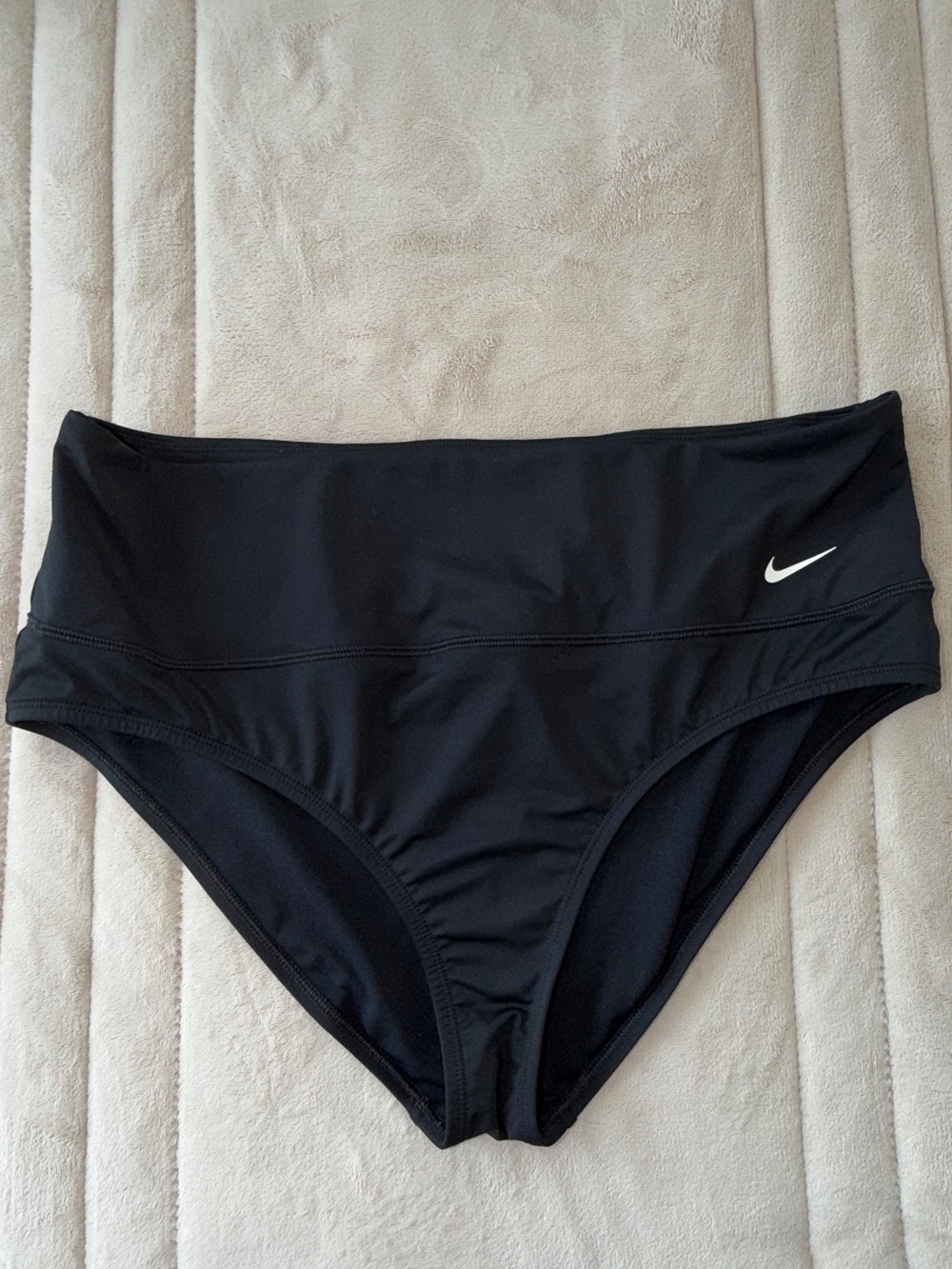 Nike Essential High Waisted Swim Bikini Bottom Black XL